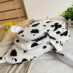 Animal Pattern Sling Bag Zipper Stylish Chest Bag Crossbody Bag