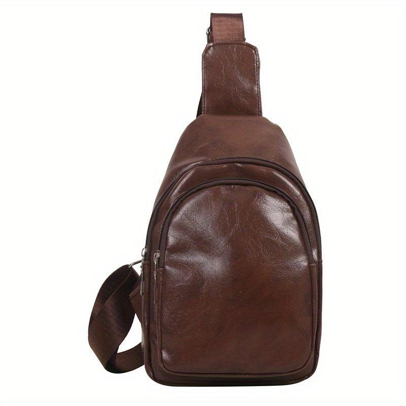 Soft Waterproof Zipper Sling Bag For Daily Outdoor