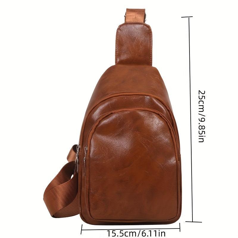 Soft Waterproof Zipper Sling Bag For Daily Outdoor