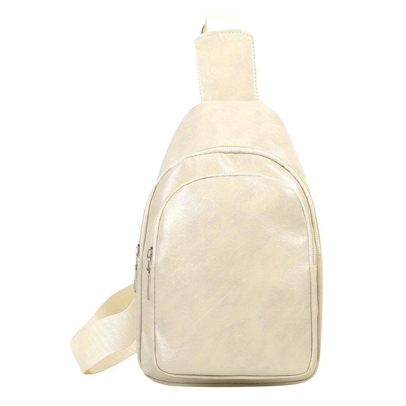 Soft Waterproof Zipper Sling Bag For Daily Outdoor