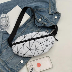 Leopard Pattern Chest Bag Zipper Crossbody Bag