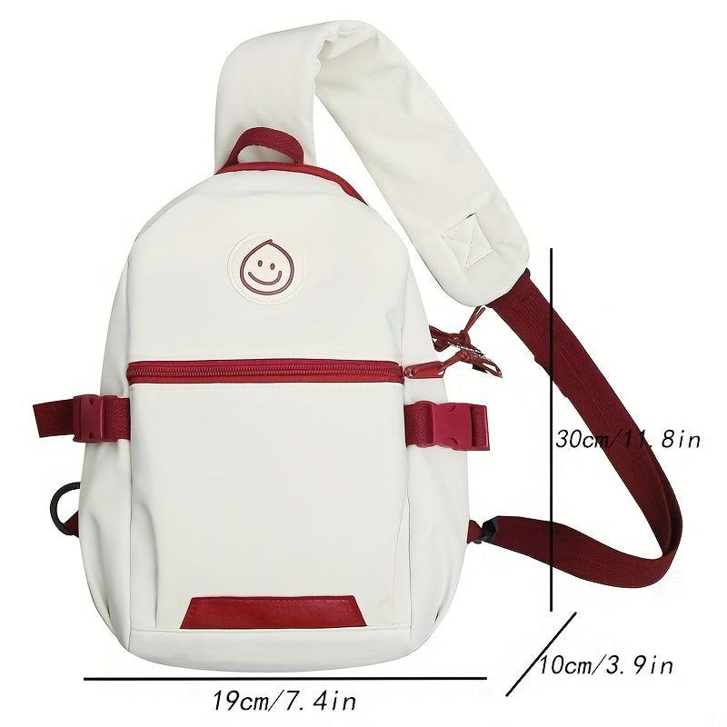 Causal Sling Bag Lightweight Chest Zipper Coin Purse