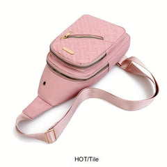 Quilted Sling Bag Casual Outdoor Crossbody Bag for Women