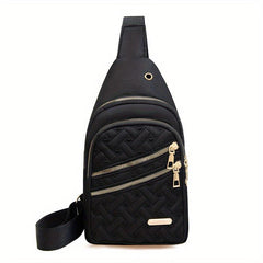 Quilted Sling Bag Casual Outdoor Crossbody Bag for Women