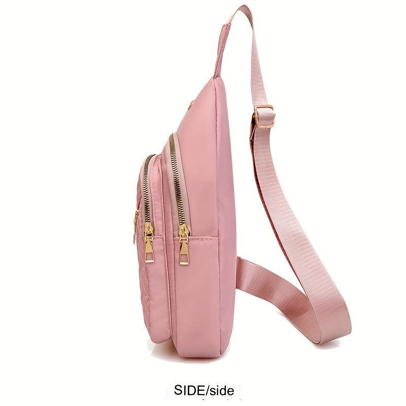Quilted Sling Bag Casual Outdoor Crossbody Bag for Women