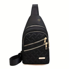 Quilted Sling Bag Casual Outdoor Crossbody Bag for Women