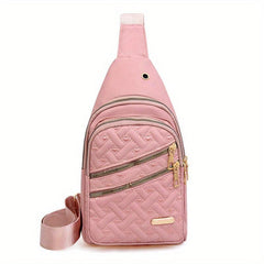 Quilted Sling Bag Casual Outdoor Crossbody Bag for Women