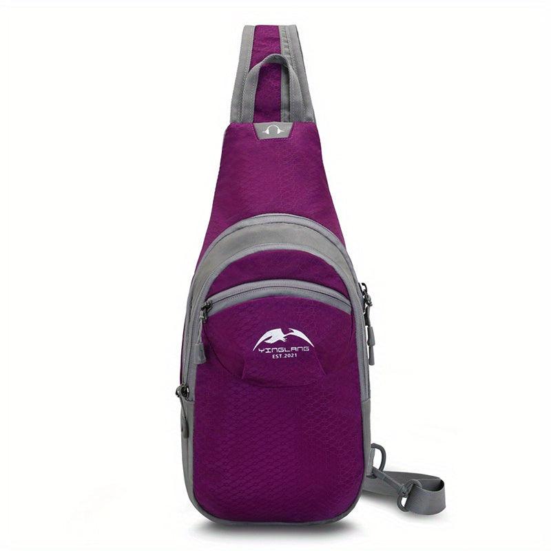 Casual Lightweight Crossbody Chest Bag Sports Zipper Portable Bag