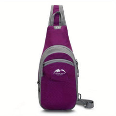 Casual Lightweight Crossbody Chest Bag Sports Zipper Portable Bag