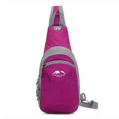 Casual Lightweight Crossbody Chest Bag Sports Zipper Portable Bag