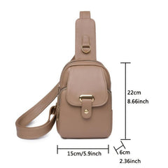 Casual Sports Chest Purse Faux Leather Crossbody Bag
