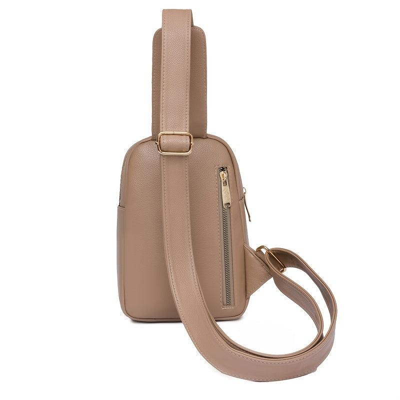 Casual Sports Chest Purse Faux Leather Crossbody Bag