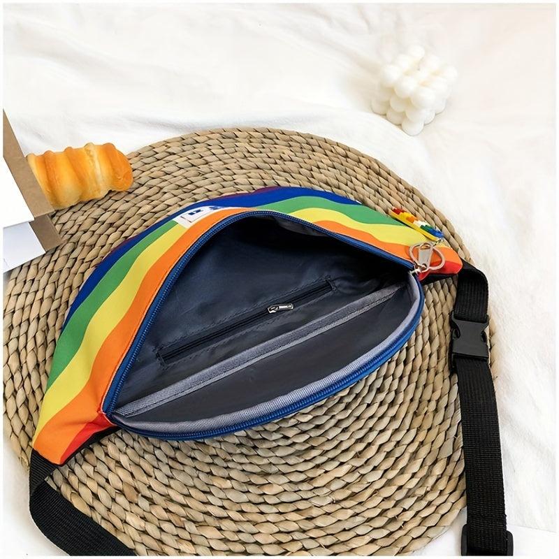 LGBT Rainbow Sling Bag Moon Theme Crossbody Chest & Fanny Pack