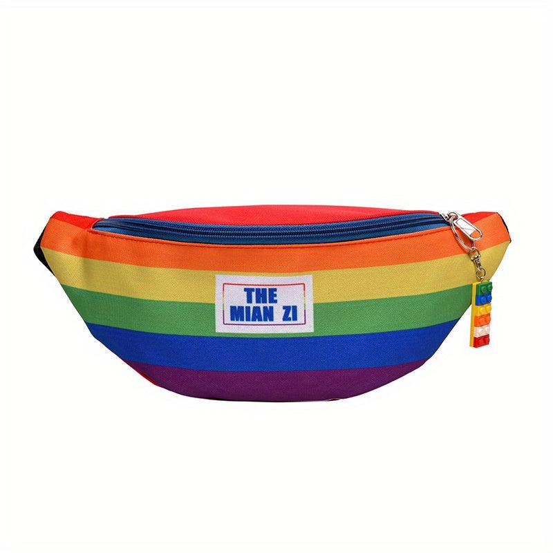 LGBT Rainbow Sling Bag Moon Theme Crossbody Chest & Fanny Pack
