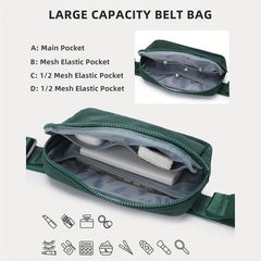 Solid Square Waist Bag Minimalist Sports Belt Fancy Pack