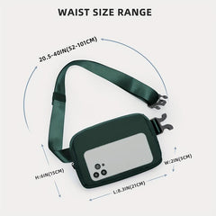 Solid Square Waist Bag Minimalist Sports Belt Fancy Pack