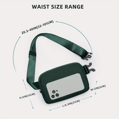 Solid Square Waist Bag Minimalist Sports Belt Fancy Pack