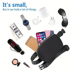 Adjustable Strap Belt Bag Fanny Pack Waterproof Zipper Crossbody Waist Bag