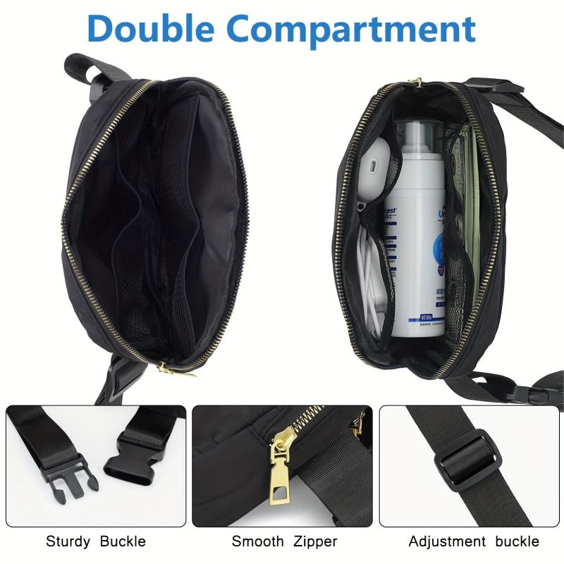 Adjustable Strap Belt Bag Fanny Pack Waterproof Zipper Crossbody Waist Bag