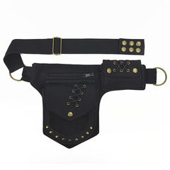 Gothic Thigh Drop Leg Bag Steampunk Lace Fanny Pack Retro Studded Decor