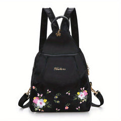 Floral Embroidery Sling Bag Ethnic Style Daypack
