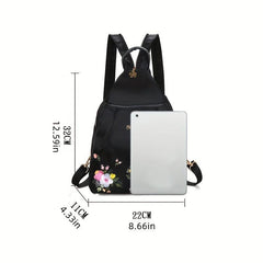 Floral Embroidery Sling Bag Ethnic Style Daypack