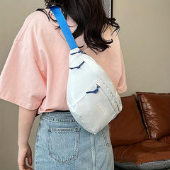 Colorblock Fancy Pack Crossbody Bag Minimalist Chest Bag