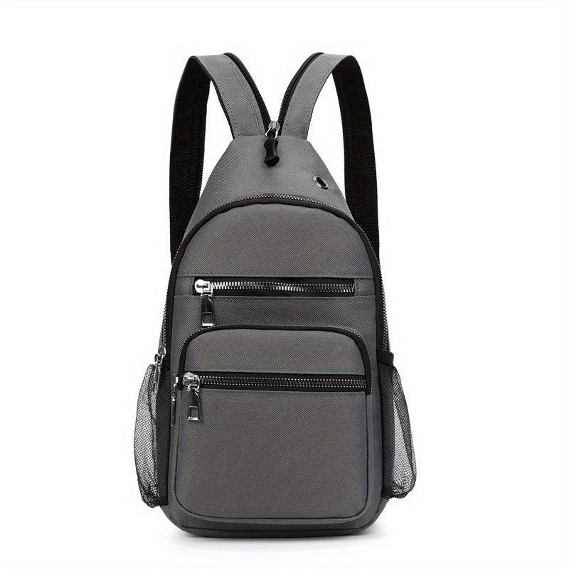 Casual Solid Chest Bag Dacron Foldable Sling Bag Portable