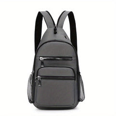 Casual Solid Chest Bag Dacron Foldable Sling Bag Portable