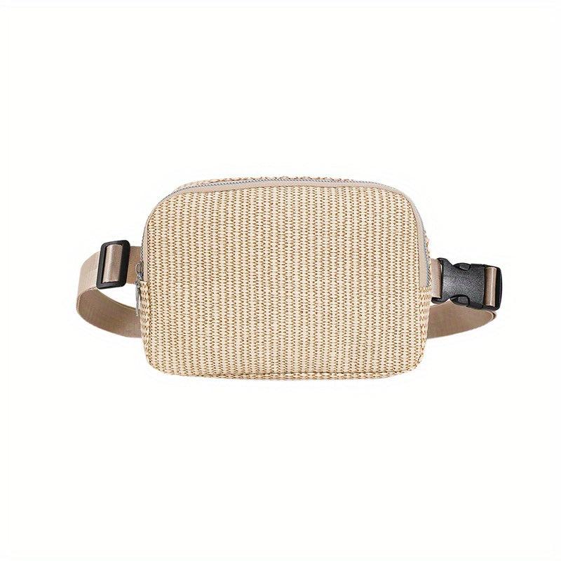Small Zipper Chest Bag Lightweight Crossbody Bag