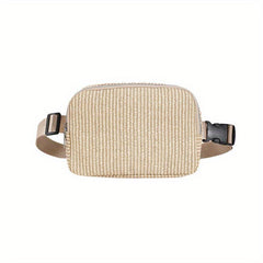 Small Zipper Chest Bag Lightweight Crossbody Bag