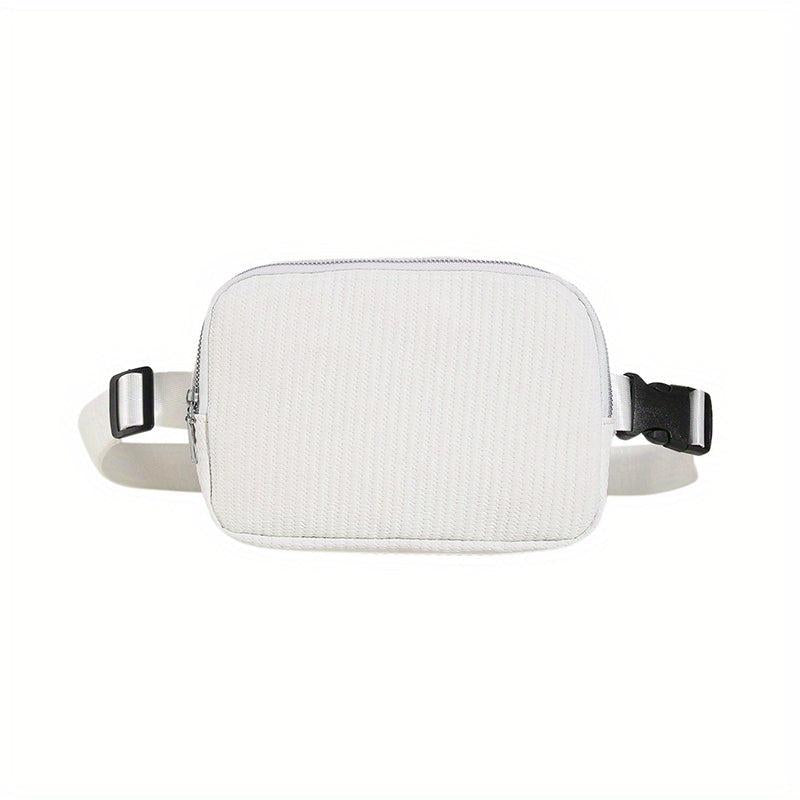 Small Zipper Chest Bag Lightweight Crossbody Bag