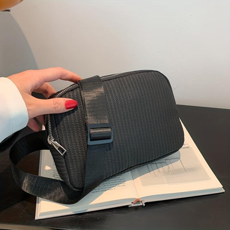 Small Zipper Chest Bag Lightweight Crossbody Bag