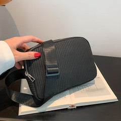 Small Zipper Chest Bag Lightweight Crossbody Bag