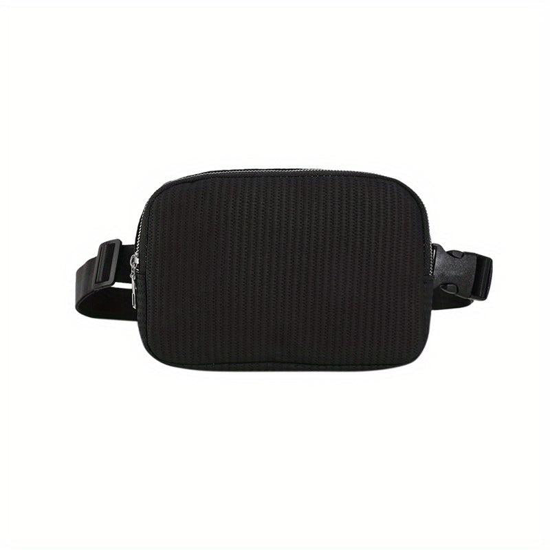Small Zipper Chest Bag Lightweight Crossbody Bag