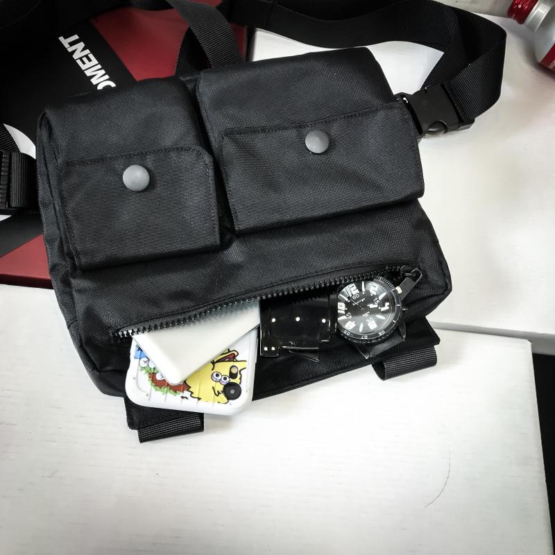 Hip Hop Tactical Vest Chest Bag Tooling Vest Backpack