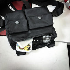 Hip Hop Tactical Vest Chest Bag Tooling Vest Backpack