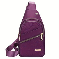 Casual Love Embroidery Sling Bag Solid Crossbody Bag