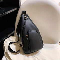 Stylish Sling Bag Faux Leather Crossbody Women's Chest Purse