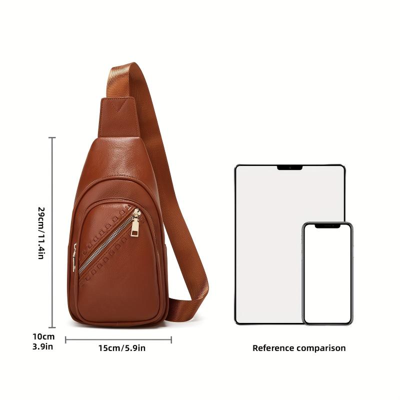 Minimalist Casual Sling Bag Zipper Fanny Pack Women's Crossbody Bag