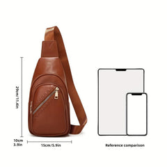Minimalist Casual Sling Bag Zipper Fanny Pack Women's Crossbody Bag