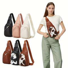 Minimalist Casual Sling Bag Zipper Fanny Pack Women's Crossbody Bag
