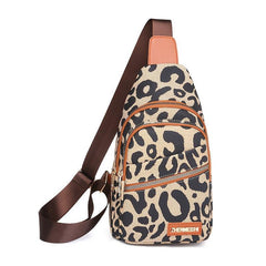 Leopard Pattern Sling Bag Chest Crossbody Backpack