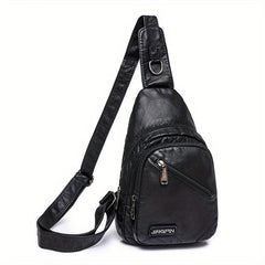 Zipper Crossbody Bag Women's Chest Bag For Shopping