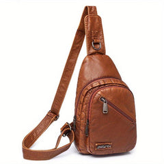 Zipper Crossbody Bag Women's Chest Bag For Shopping