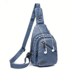 Zipper Crossbody Bag Women's Chest Bag For Shopping