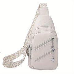 Vintage Double Layer Chest Bag Retro Crossbody Sling Bag Women's