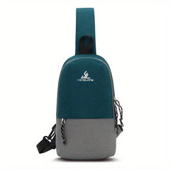 Colorblock Sling Bag Zipper Crossbody Bag