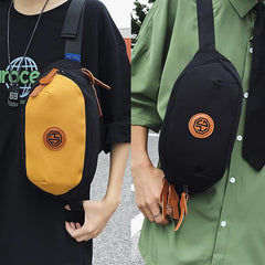 Canvas Street Sports Waist Bag for Outdoor Travel