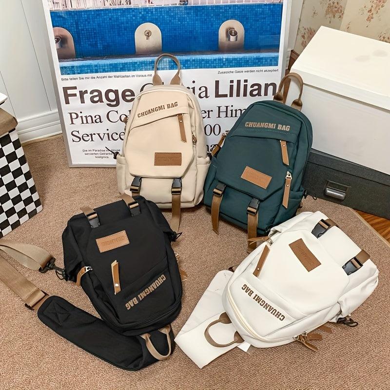 Nylon Crossbody Bag Casual Sling Backpack